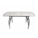 Стол ВВР Раздвижной пластиковый Бискайская сосна/паук 110-150/70